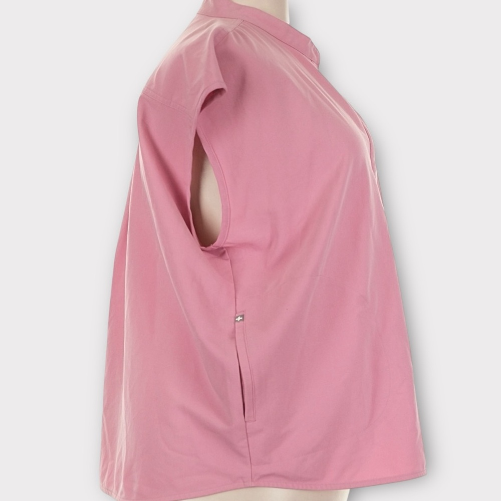 FIGS Women's Rafaela Oversized Scrub Top™ in Chalk Pink | XXL - Picture 8 of 15